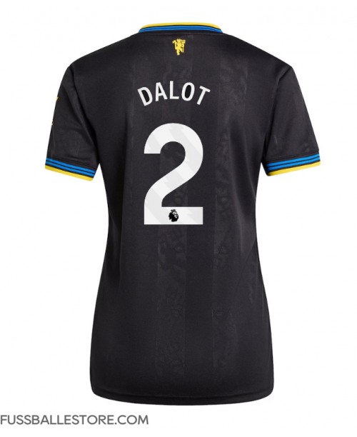 Günstige Manchester United Diogo Dalot #2 3rd trikot Damen 2025-26 Kurzarm Günstige Manchester United Diogo Dalot #2 3rd trikot Damen 2025-26 Kurzarm